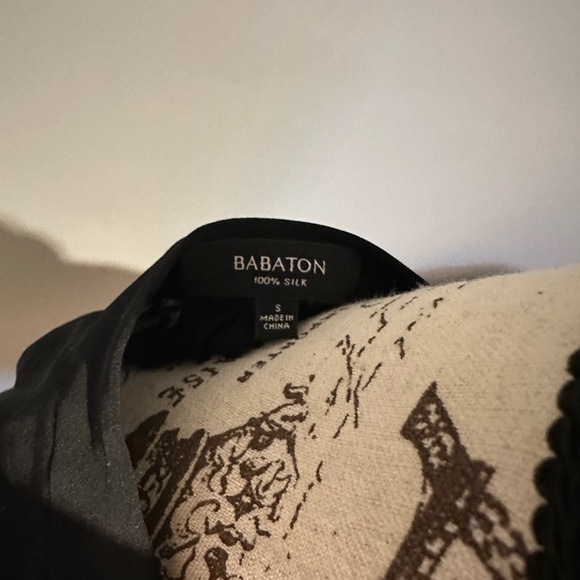 Aritzia Babaton Silk Black Long Sleeve Dress w/Pockets—Size Small - Picture 7 of 7